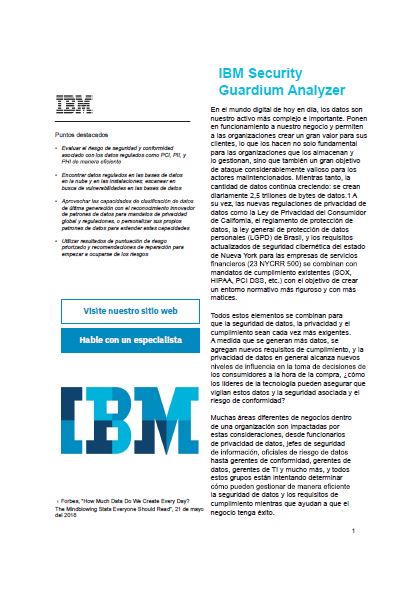 IBM Security Guardium Analyzer