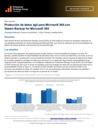 Protección ágil de datos de Microsoft 365 con Veeam